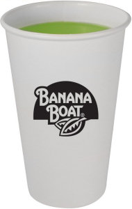 Promotional Stadium Cups: 16oz White Paper Cups